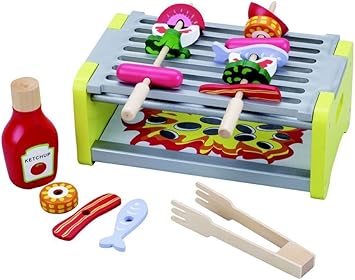 wooden bbq toy