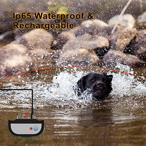 image for KAROTEZH 2 in 1 Electric Dog Fence Training Collar, Electric Shock Col