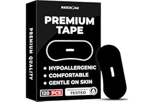 PATCH4U Premium Tape (120 Pack) - Pain Free Removal, Hypoallergenic, Latex Free & Gentle On Skin - Skin Friendly Adhesive Cotton Tape