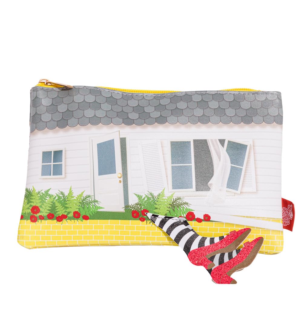 Warner Brothers Wizard of Oz Cosmetic Bag | Limited Edition 85th Anniversary Collection | Quirky Design with Witch's Legs | Perfect for Beauty Essentials