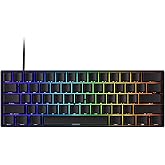 Teclado Mecânico Gamer Magnético Akko x Monsgeek Fun60 Pro SP Preto 8k Switch Akko Glare Linear AKKO01-00005-BLK