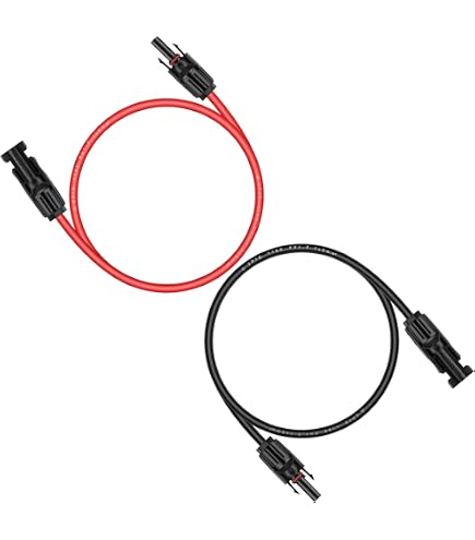 Câble Extension Panneau Solaire 10 AWG – 5 Pieds, Connecteur Mâle/femelle, Neuf – Marque Mannington