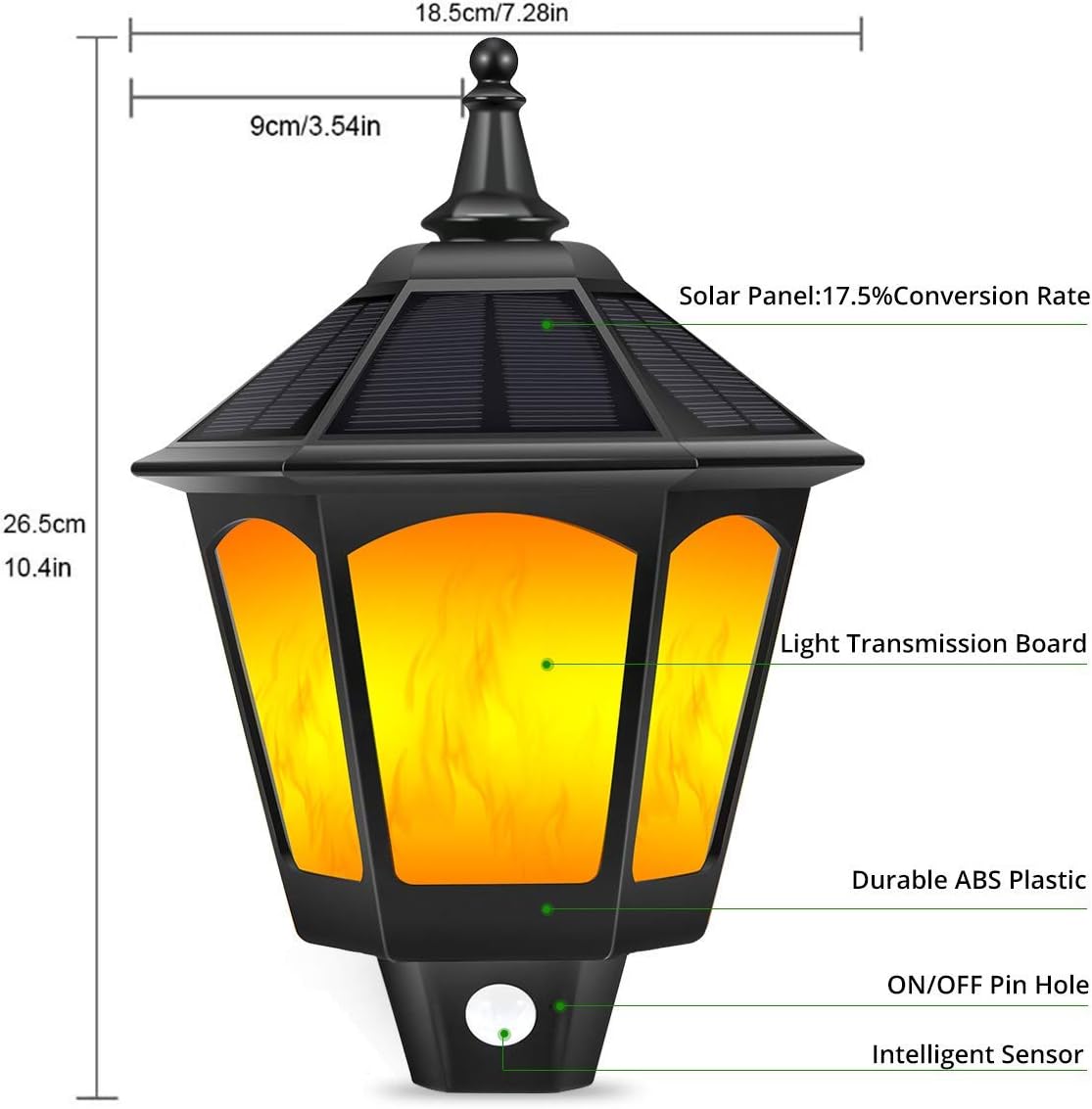 Solar Lights Outdoor Decorative - ALOVECO 2 in 1 Solar ... Solar Lights Outdoor Decorative - ALOVECO 2 in 1 Solar ... on Decorative Exterior Wall Sconce Torch Holder id=57139