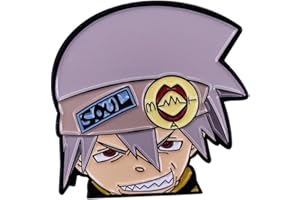 FEIMENG JEWELRY Soul Eater Manga Enamel Pin, Anime Cosplay Brooch Badges Lapel Pins for Backpack Collection Jewelry Accessories