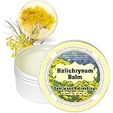 J-PRQ Helichrysum Essential Oil Balm: Plant-Powered Skin Healing | Natural Salve for Veins, Dry Skin & Hydration | Infused with Shea Butter, Beeswax & Almond Oil | 2.5oz