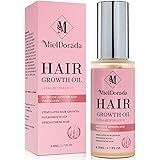 Hair Growth Serum, Hair Growth Oil with Castor Oil & Biotin, Hair Growth for Women, Hair Loss Treatments, Rosemary Oil for Ha