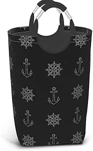 Cesta de lavandería grande, color blanco, rueda de barco, plegable