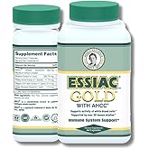 Essiac Goldยฎ with AHCCยฎ โ Premium Immune System Booster โ 60 Herbal Capsules