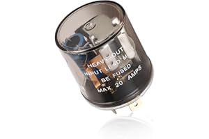 Dickno LED Flasher Relay, 2 Pin 12V Electronic LED Auto Turn Signal Light Flasher Relay, Vehicle Turn Signal Frequent Flicker Fixing Relay Accessories for Car Motorcycle Truck