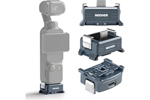 NEEWER Charging Adapter Base Compatible with DJI Osmo Pocket 3 Gimbal, Type C Charging with 1/4" Thread Arca Type Dovetail, M