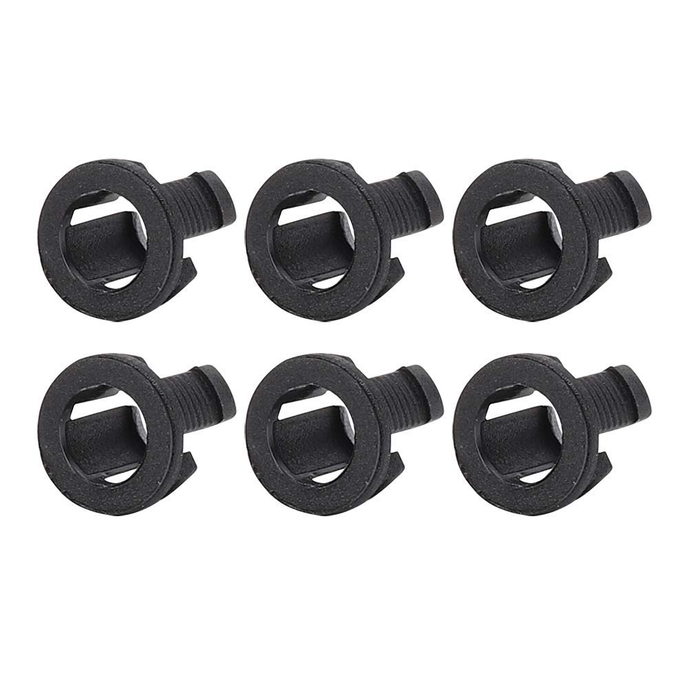 Hyuduo 200pcs LED Holder for 5mm LEDs Black ABS Diode Bracket Mount, Panel Display Accessory, Electronic Component Mounting Clip