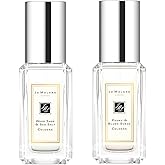 Jo Malone Wood Sage & Sea Salt, Peony & Blush suede duo. Mini Travel size .3oz / 9ml each.