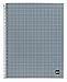 Basicos Mr 2982 Notebook – 4 Colours, A5, 120 Sheets, Horizontal 90 Grams Tartan, Grey