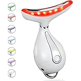 KNNKNN Red LED Light Therapy Device, Massager for Face & Neck, Electric Facial Massage Skin Care Tool for Women