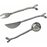Twig 3-Piece Pewter Condiment Serving Set