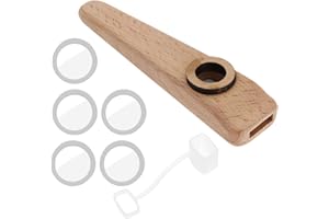 LT Easiyl 1 Set Of Wooden Kazoo Orff Instruments Musicial Partner Kazoo for Guitar Ukulele Violin Piano Accompaniment With Me