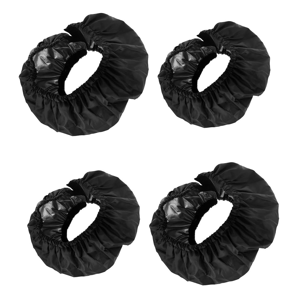 Tabanzhe 4PCS Baby Wheel Covers-Universal Stroller Wheel Protectors Waterproof Dustproof Pram Wheel Protection Accessories for Buggy Pushchair Front Rear(Black)