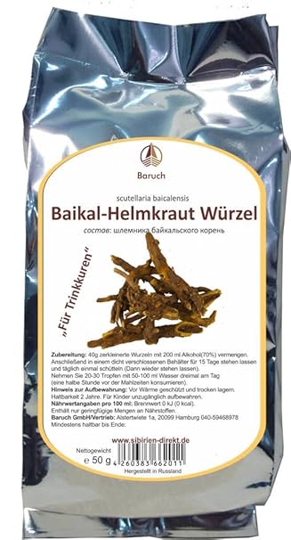 Beikal-Helmkraut Wurzel - (Scutellaria baicalensis) - 50g