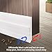 Under Door Seal Strip, Under Door Draft Stopper Door Sweep, Premium Quality Weather Stripping for Cracks and Gaps 2