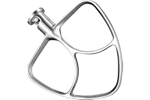 LETOMS Stainless Steel Paddle Attachment for Kitchen aid Stand Mixers 4.5-5 Quart, Flex Edge Beater for KitchenAid, Dishwashe