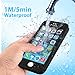 Waterproof case for iPhone 5 5S, eMobile Built-in Screen Protector Clear Face Plate Dust Dirt Proof Shockproof Ultra Thin Silicone TPU Plastic Case Cover for Apple iPhone 5 5S (Black/Black)