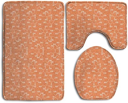 WANGJIAO12 NEW Maltitol Lace 1364013640 Popular Bath 3-Piece Rug Set For Unisex