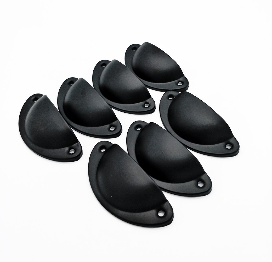 Drenky 10 piezas perillas negras Muebles para puertas de cajones de