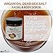 Biofinest Argan Oil Dead Sea Salt Scrub: with Aloe Vera, Almond Oil, Vitamin E, Essential Oils - Best For Deep Skin Cleansing/ Exfoliator (250g)