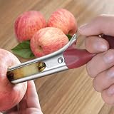 Asdirne Apple Corer Remover with ABS Handle Serrated Blade 17.5cm Red view 3