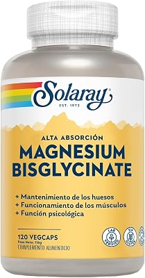 Magnesio Bisglycinato | Alta absorción | sin glute | apto para veganos|120 Veg Caps