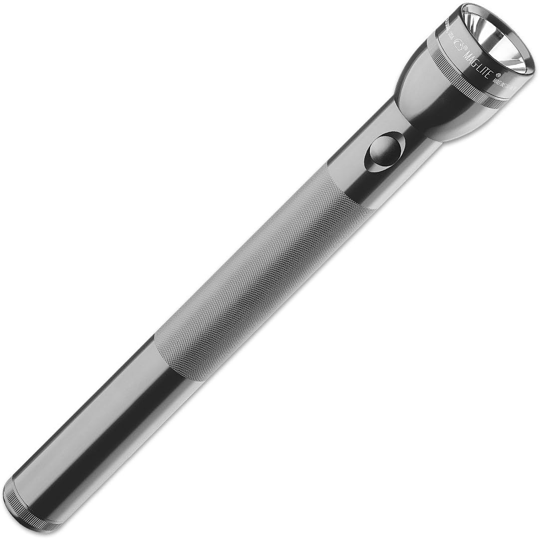 MagLite ST4D096 4D Cell LED Flashlight, Gray Led Household Light Bulbs