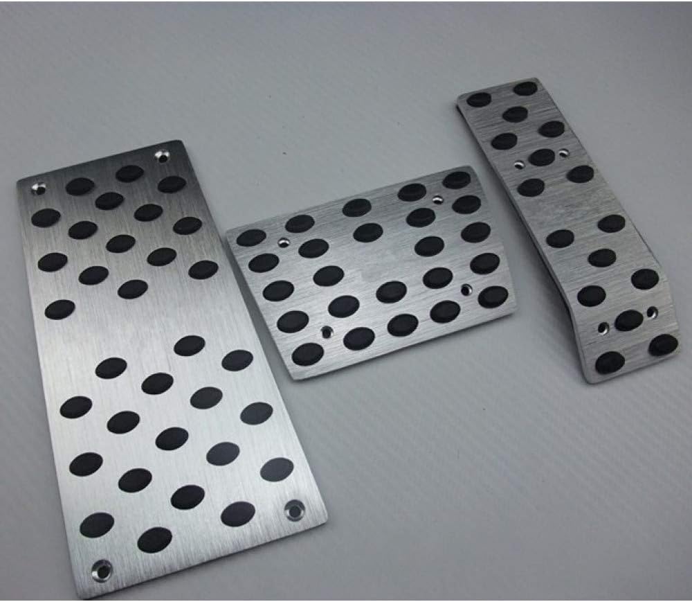 SBCX Car Accessories,For PORSCHE Cayenne AT non slip pedals pad,automatic antiskid gas/accelerator/brake/footrest pedals plate