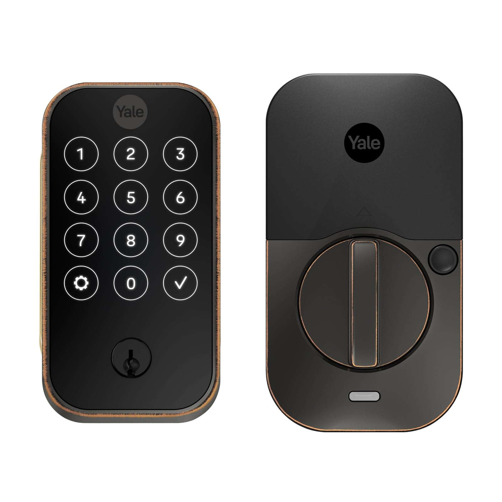 Photo 1 of Yale Assure Lock 2 – Oil Rubbed Bronze Smart Lock for Front Door with Keypad and Adjustable Entry Codes (No Wi-Fi) and Deadbolt – Secure Keyless Entry Door Lock, YRD420-BLE-0BP