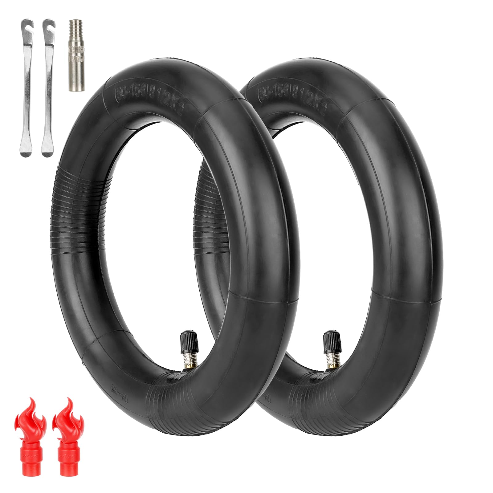 ulip 8.5 inch Inner Tube 50/75-6.1 Scooter Tube 8 1/2 x2 Inflated Tube Replacement for Gotrax GXL Hiboy S2 Xiaomi M365 Pro Pro2 1S MI3 Lite AOVOPRO ES80 Electric Scooter (2PCS)