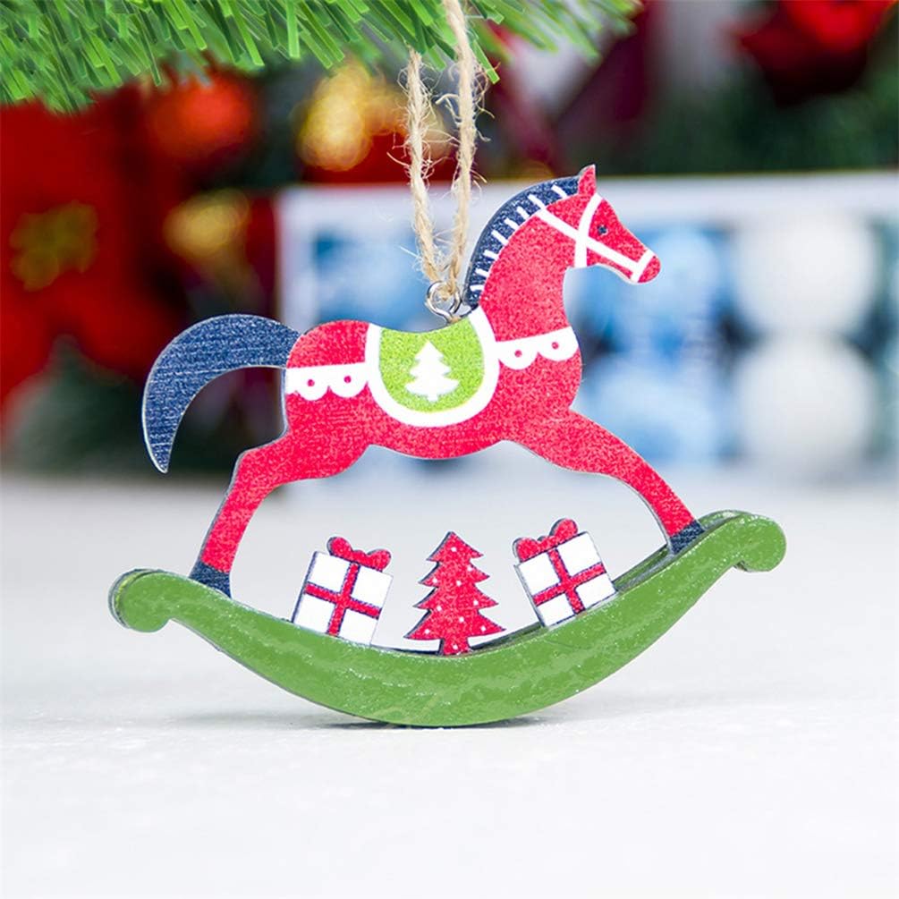 Albero Di Natale Legno Da Appendere.Red Taglia Unica Bismarckbeer Di Cavallo In Legno Da Appendere All Albero Di Natale Ornamento Xmas Party Gift Legno Odontotal Com Uy