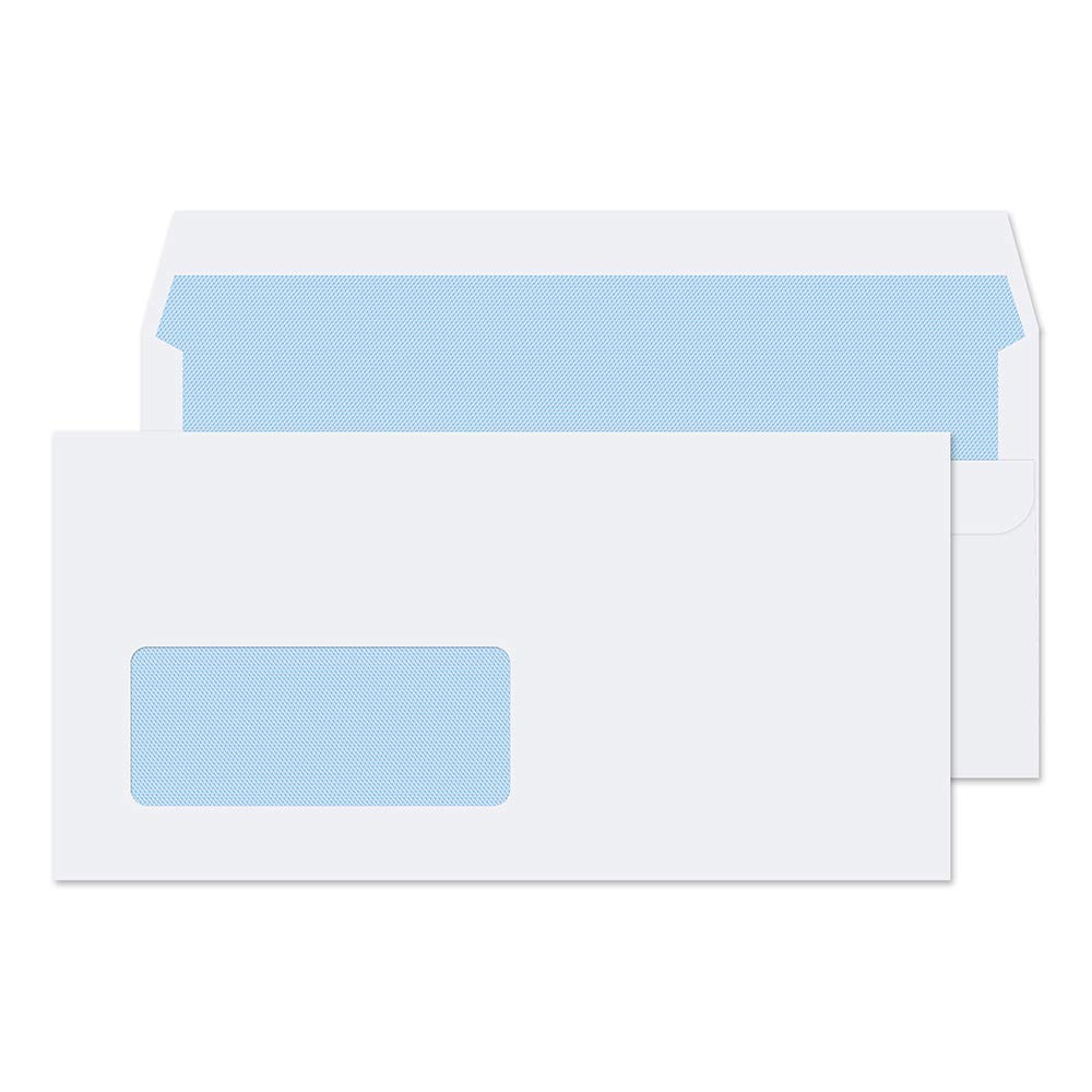 Blake TS-130137 DL Purely Everyday Self Seal Envelope, 100gsm, 110mm x 220mm, White, Pack of 500