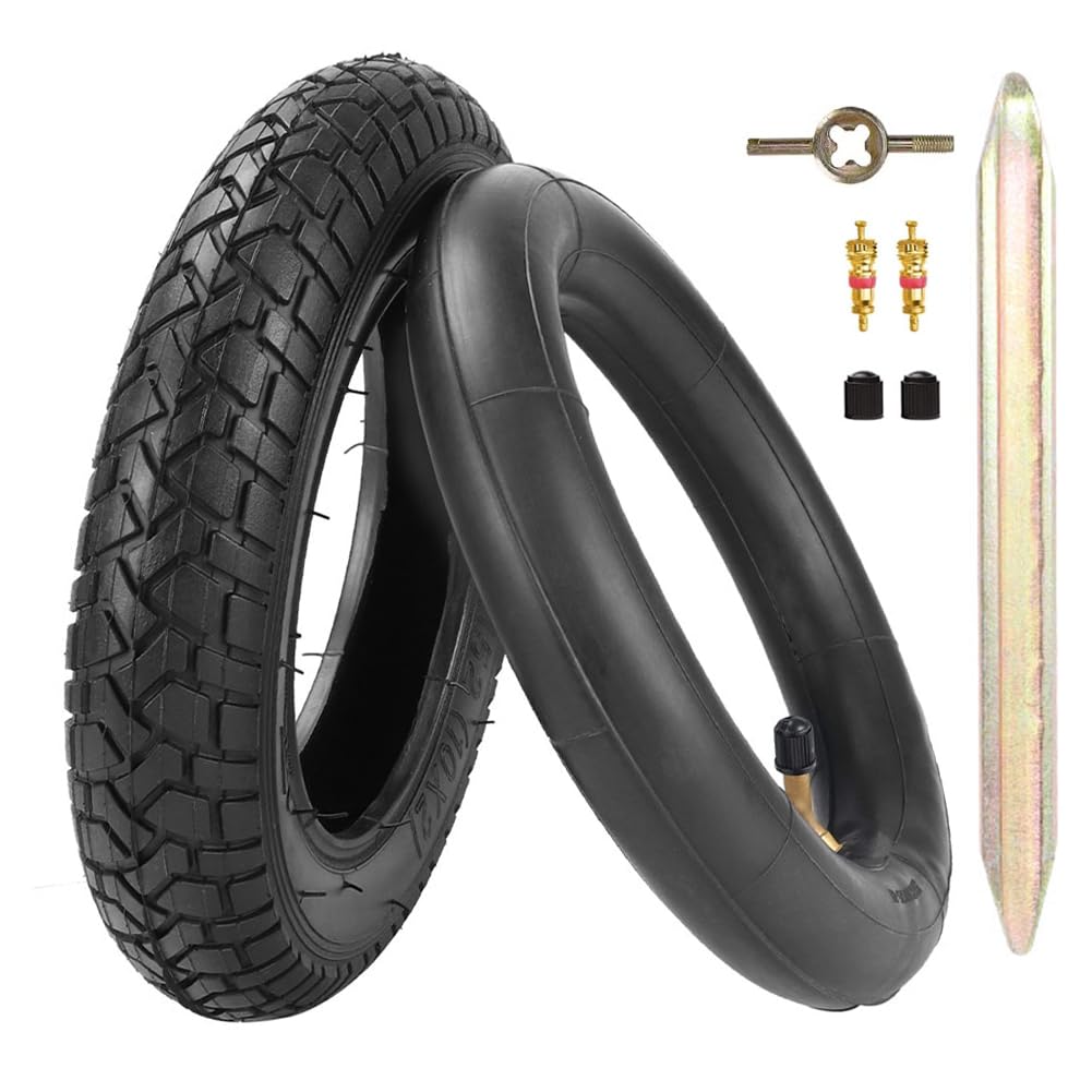 Photo 1 of 10x2 Scooter Tire 54-152 10" Tyre + 45° Inner Tube Inflatable Tire for Folding Electric Bicycle Smart Self Balancing 2-wheel Scooter Explosion-Proof Thicker Rubber