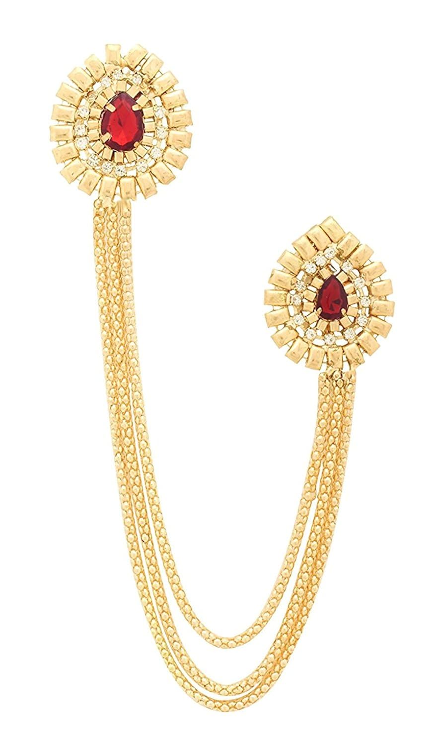 Buy Amber Shine Golden Sherwani Brooch for Men at Amazon.in