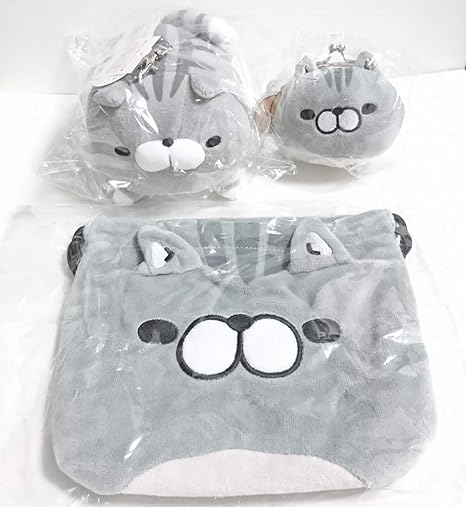 Amazon ボンレス猫 マスコットicカードケース がまぐちポーチ 巾着 3点セット パスケース ぬいぐるみ もふ屋 Loft ロフト ボンレス犬 ぬいぐるみ ホビー