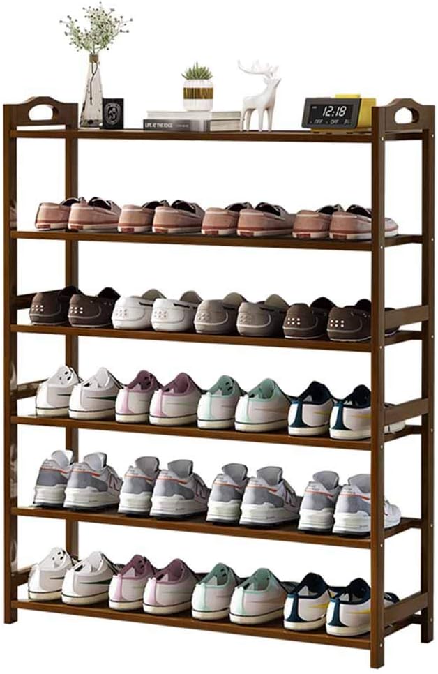 Sturdy Shoe Rack Bench Bamboo Shoe Organizer Shoe Rack MultiLayer