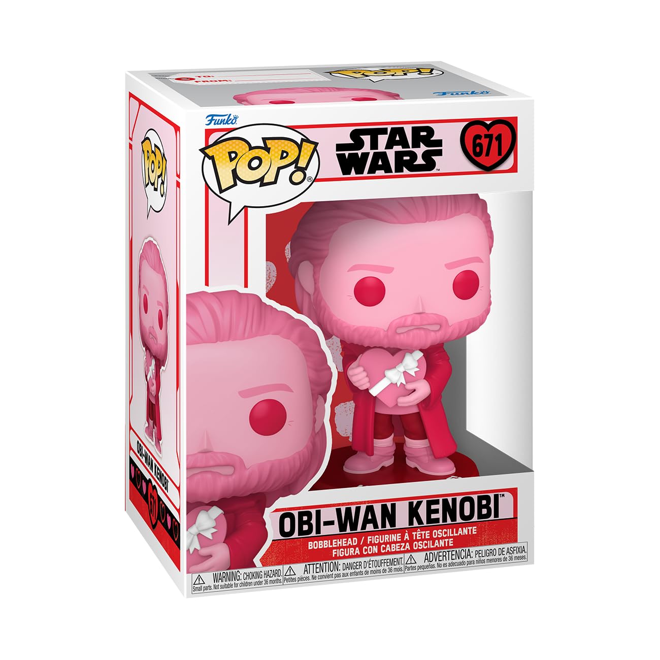 Funko POP! Star Wars: Valentines - Obi-Wan Kenobi - Collectable Vinyl Figure - Gift Idea - Official Merchandise - Toys for Kids & Adults - Movies Fans - Model Figure for Collectors and Display