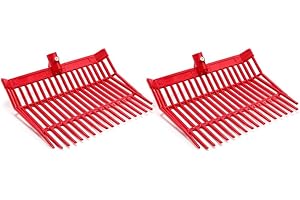 OLurkthu Manure Fork Replacement, Pitchfork, Horse Manure Rake, for Picking Up Manure, Stable Waste Removal Easy Install,Red,