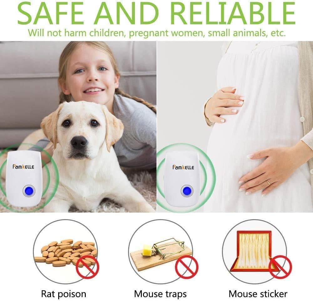 Pamkelle Ultrasonic Pest Repeller 6 Pack, Ultrasonic Pest Control, Electronic Indoor Pest Repellent Plug in, Pest Repeller for Living Room, Home, Bedroom, Bathroom, Kitchen, Office, Warehouse : Garden & Outdoor
