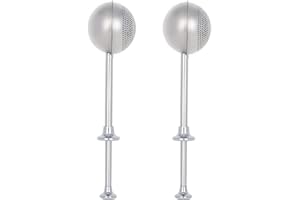 HULISEN Set of 2 Flour Duster for Baking, Powdered Sugar Shaker Duster, 18/8 Stainless Steel Pick Up and Dust Flour Sifter wi