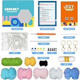 AUAUY Beginner Crochet Kit Animal Starter Set with Video Tutorials view 6