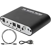 Digital to Analog 5.1 Channel Stereo AC3 Audio Converter Optical SPDIF Coaxial AUX 3.5mm to 6 RCA Sound Decoder Amplifier