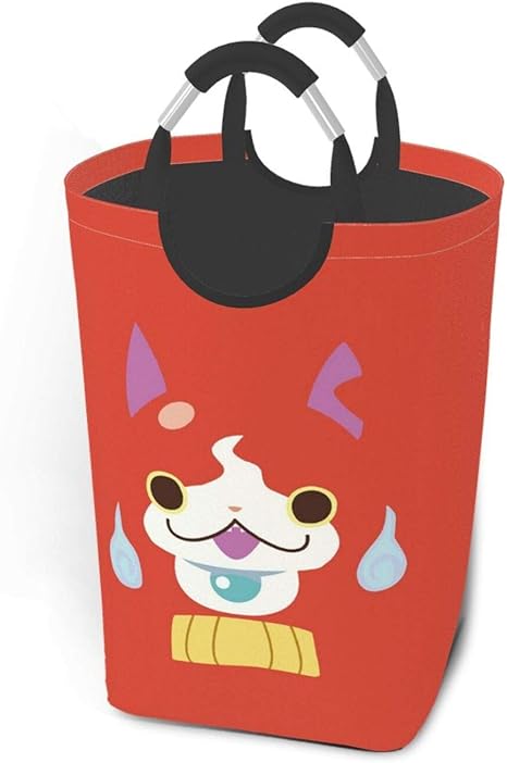 Amazon 大容量 ジバニャン 洗濯かご ランドリーバスケット 50l ランドリー収納 ランドリーボックス 洗濯ボックス 雑貨収納 持ち手付き 折りたたみ アニメ キャラクター ランドリー収納 オンライン通販