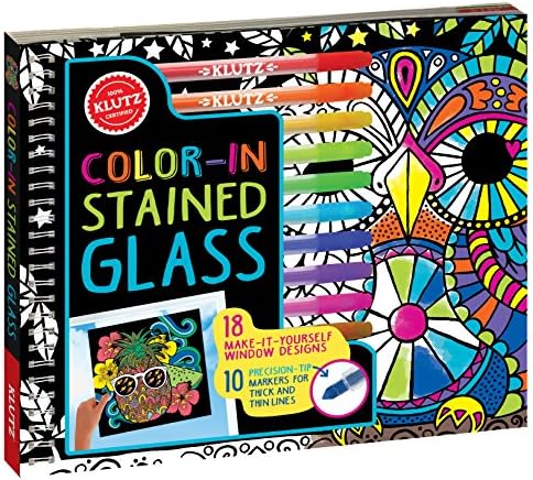 Color in Stained Glass (Klutz): 18 Make-it-yourself Window Designs