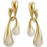 18K Plated Gold Hoop Earrings, Hoop Earrings for Women,Fashion Jewelry For Women