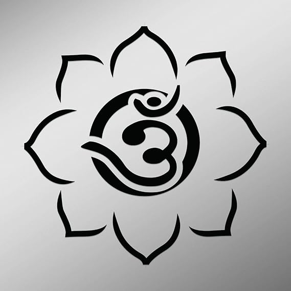 Amazon Com Jb Print Om Symbol In Bangla Script Open Flower Vinyl Decal Sticker Car Waterproof Car Decal Bumper Sticker 5 Automotive